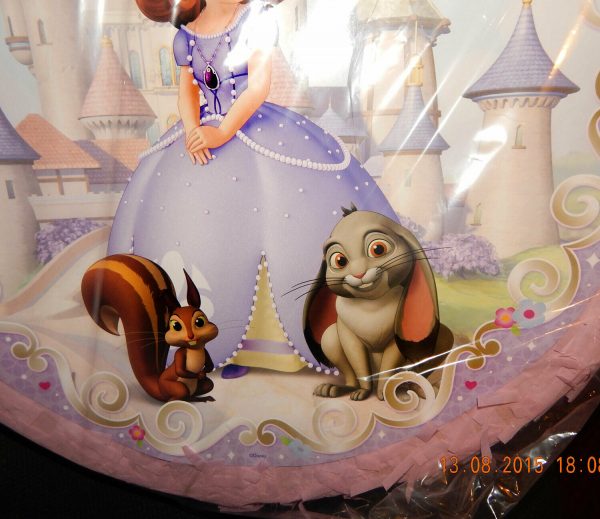 Disney Sofia The First Birthday Party Supplies Pinata Game 18x18" Round Pinyata - Image 7