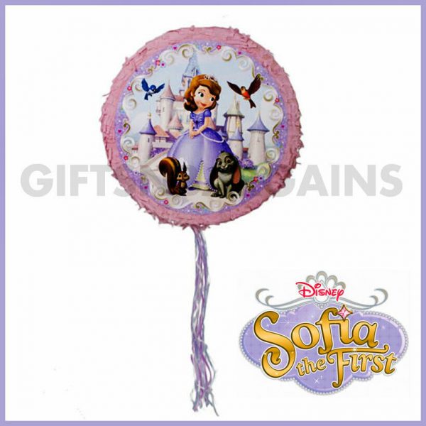 Disney Sofia The First Birthday Party Supplies Pinata Game 18x18" Round Pinyata
