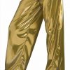 Gold Disco Diva 70s Jump Suit Metallic Dance Costume Fancy Dress Flared Pants - Image 4