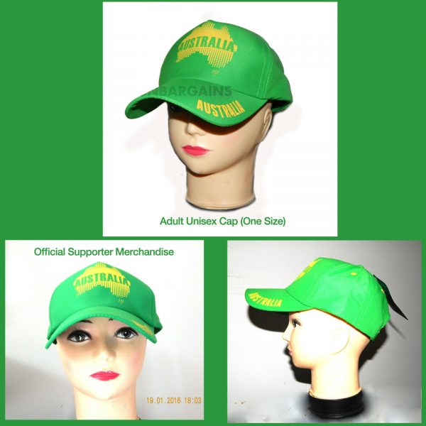 Green Aussie Cap Cricket Sport Souvenir Hat Adult Men Women Father Australia Day - Image 3