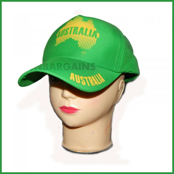 Green Aussie Cap Cricket Sport Souvenir Hat Adult Men Women Father Australia Day