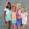 JOJO SIWA COSTUME BOOMERANG DANCE MUSIC VIDEO POP STAR BOW GIRL S:L 8-10Y CHILD