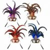 Moulin Rouge Burlesque Venetian Masquerade Eye Face Mask Feather Jewel Mardigras