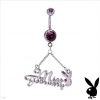 PLAYBOY Miss February Navel Belly Body Ring Piercing Gem Valentine Teen Gift