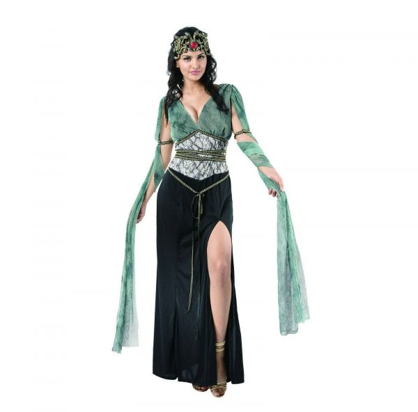 Women Medusa Witch Halloween Costume Greek Snake Goddess  S: S-M-L - Image 3