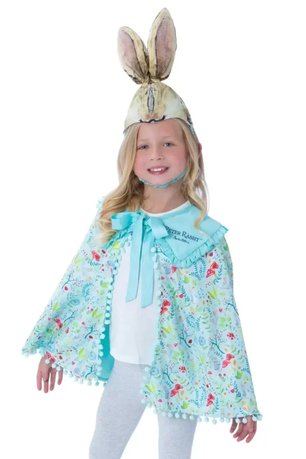 Peter Rabbit Girls Costume Kit With Cape & Bunny Rabbit Ears