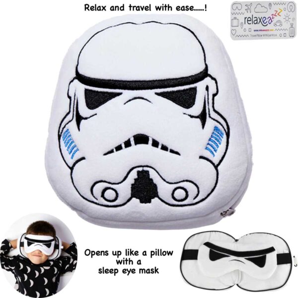 Star Wars Stormtrooper Travel Pillow & Eye Mask Set