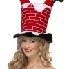 Red Santa Stuck in Chimney Hat Christmas Party Costume Accessory