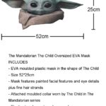 STAR WARS MANDALORIAN THE CHILD BABY YODA OVERSIZED EVA FOAM MASK ADULT 14+ - Image 2