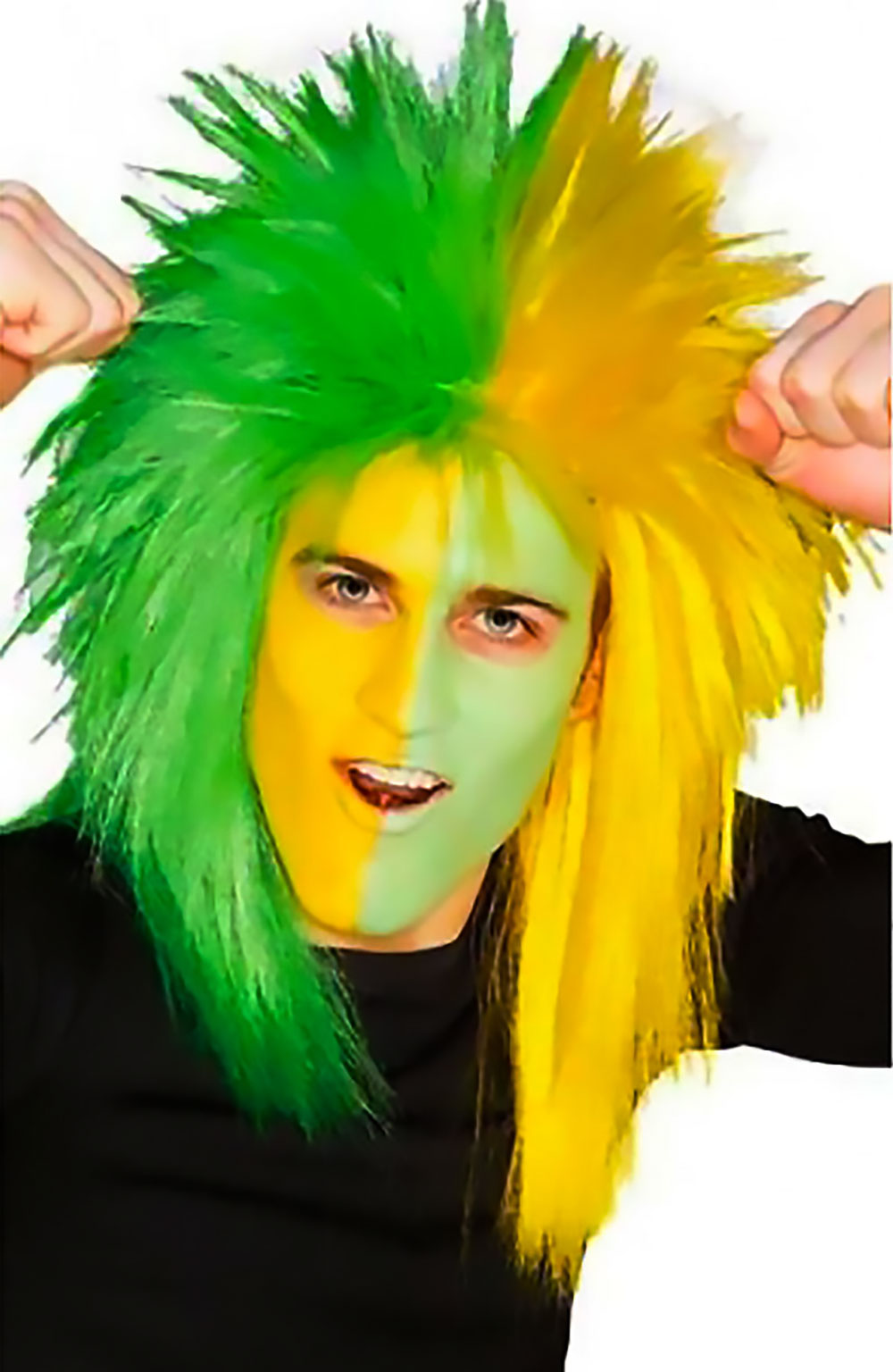 Yellow mullet wig hotsell