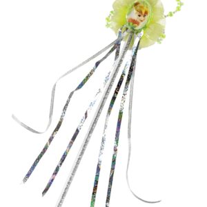 Fairies Girls Tinkerbell Glitter Wand with Tinsel & Beaded Cameo 4+ - Image 2